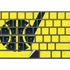 NBA Utah Jazz Yellow Texture Magic Keyboard with Numeric Keypad Skin