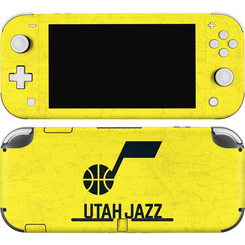 NBA Utah Jazz Yellow Texture Nintendo Switch Lite Skin