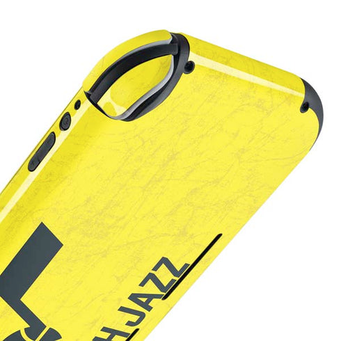 NBA Utah Jazz Yellow Texture Nintendo Switch Lite Skin