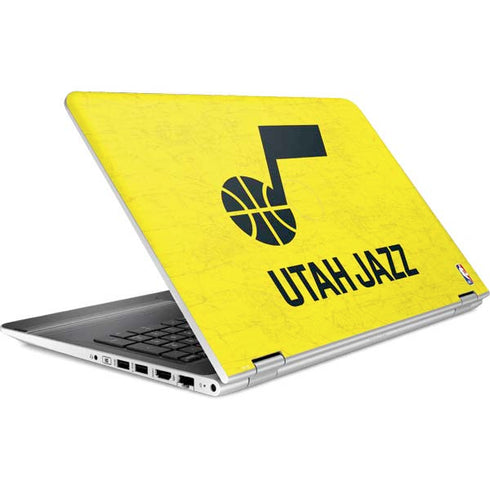 NBA Utah Jazz Yellow Texture HP Pavilion Skin