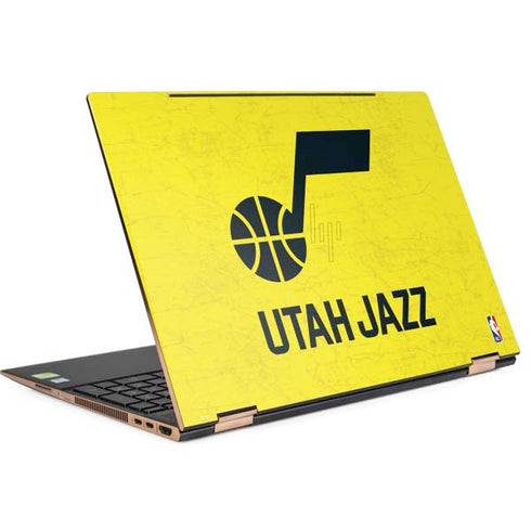 NBA Utah Jazz Yellow Texture HP Spectre Skin