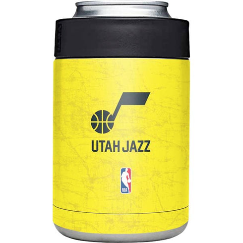 NBA Utah Jazz Yellow Texture Yeti Colster Can Insulator Skin