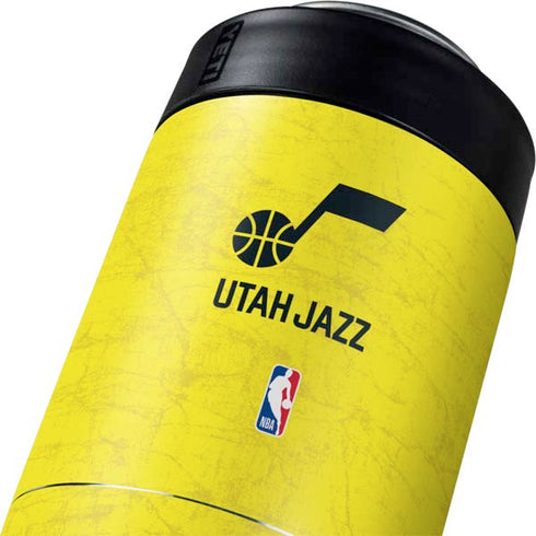 NBA Utah Jazz Yellow Texture Yeti Colster Can Insulator Skin
