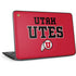 University of Utah Utes Text on Red HP Chromebook Skin