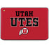 University of Utah Utes Text on Red HP Chromebook Skin