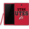 Utah Utes Text on Red Galaxy Tab S4 (2018) Skin
