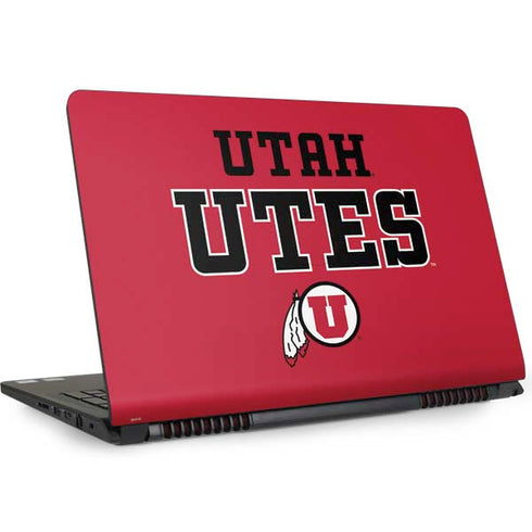 Utah Utes Text on Red Inspiron 15 5000 (5577) Skin