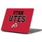 Utah Utes Text on Red MacBook Pro 13-inch (2016-17) Skin