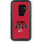 Utah Utes Text on Red OtterBox Defender Galaxy S9 Plus Skin