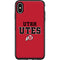 Utah Utes Text on Red OtterBox Symmetry iPhone XS Max Skin