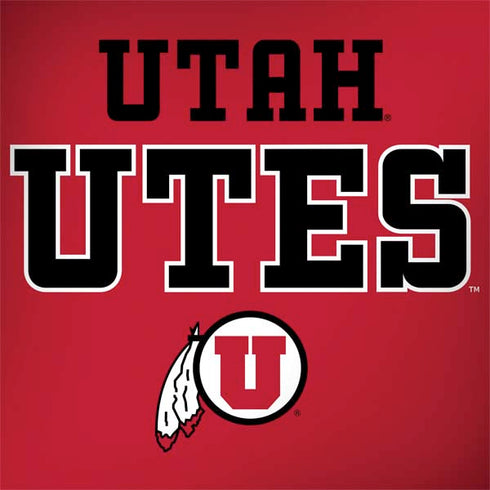Utah Utes Text on Red Spectre x360 15t Skin