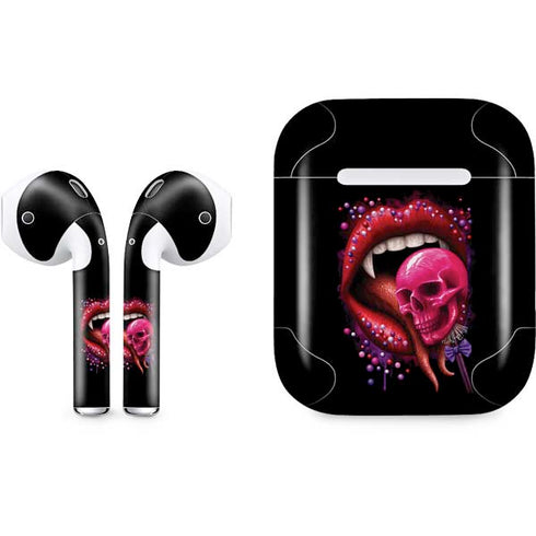 Vampire Skull Lollypop by Sarah Richter Apple AirPods Skin