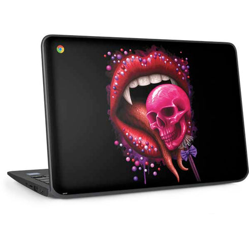 Vampire Skull Lollypop by Sarah Richter HP Chromebook Skin
