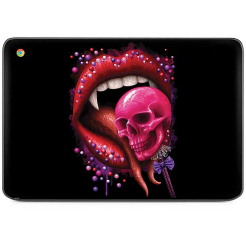 Vampire Skull Lollypop by Sarah Richter HP Chromebook Skin