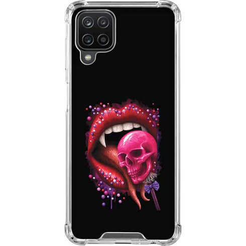 Vampire Skull Lollypop by Sarah Richter Galaxy A12 Clear Case