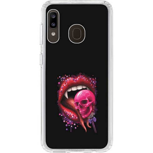 Vampire Skull Lollypop by Sarah Richter Galaxy A20 Clear Case
