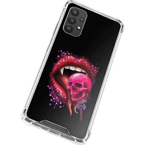 Vampire Skull Lollypop by Sarah Richter Galaxy A32 5G Clear Case
