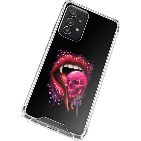 Vampire Skull Lollypop by Sarah Richter Galaxy A52 5G Clear Case