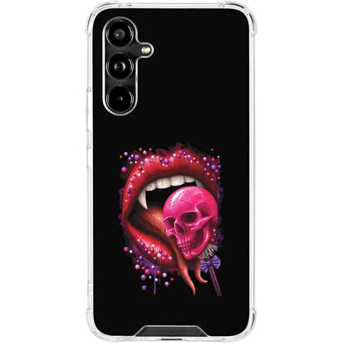 Vampire Skull Lollypop by Sarah Richter Galaxy A54 5G Clear Case
