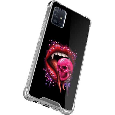 Vampire Skull Lollypop by Sarah Richter Galaxy A71 5G Clear Case