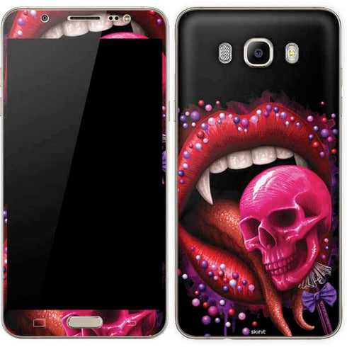 Vampire Skull Lollypop by Sarah Richter Galaxy J7 Skin