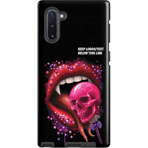 Vampire Skull Lollypop by Sarah Richter Galaxy Note 10 Pro Case