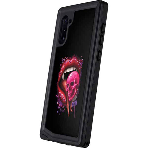 Vampire Skull Lollypop by Sarah Richter Galaxy Note 10 Waterproof Case