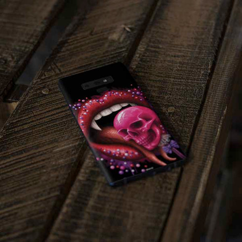 Vampire Skull Lollypop by Sarah Richter Galaxy Note 9 Skin