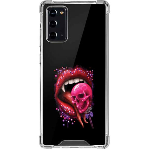 Vampire Skull Lollypop by Sarah Richter Galaxy Note20 5G Clear Case