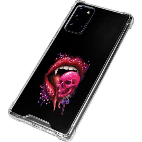 Vampire Skull Lollypop by Sarah Richter Galaxy Note20 5G Clear Case