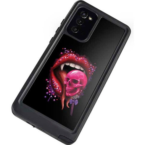 Vampire Skull Lollypop by Sarah Richter Galaxy Note20 5G Waterproof Case