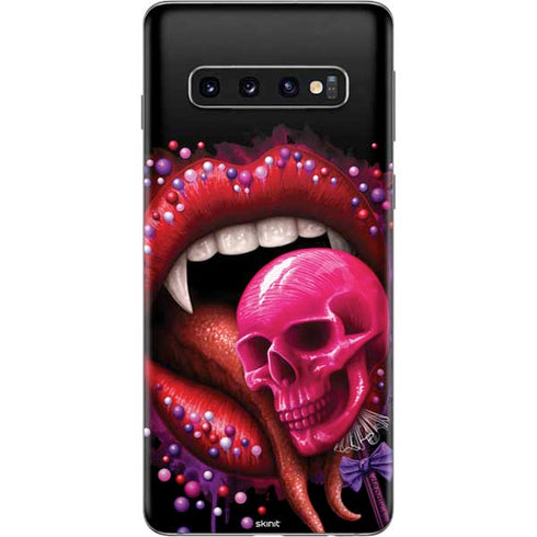 Vampire Skull Lollypop by Sarah Richter Galaxy S10 Skin
