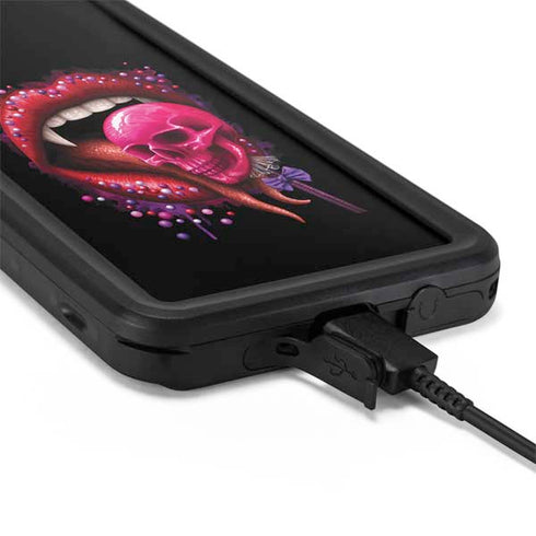 Vampire Skull Lollypop by Sarah Richter Galaxy S20 Plus Waterproof Case