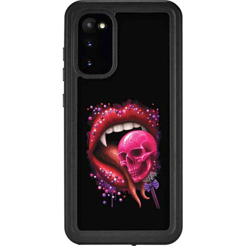 Vampire Skull Lollypop by Sarah Richter Galaxy S20 Waterproof Case