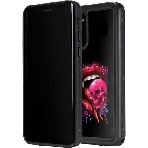 Vampire Skull Lollypop by Sarah Richter Galaxy S20 Waterproof Case