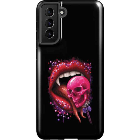 Vampire Skull Lollypop by Sarah Richter Galaxy S21 Plus 5G Pro Case