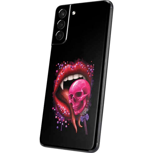 Vampire Skull Lollypop by Sarah Richter Galaxy S21 Plus 5G Skin