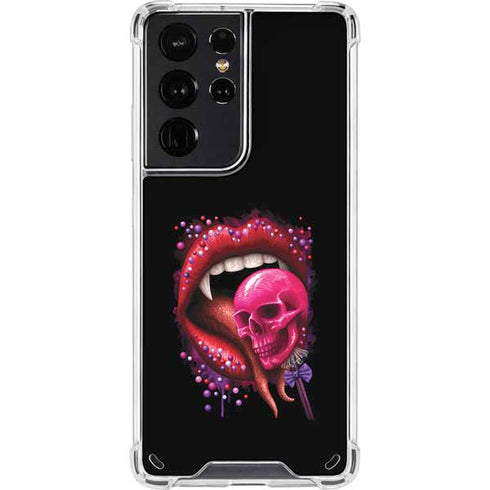 Vampire Skull Lollypop by Sarah Richter Galaxy S21 Ultra 5G Clear Case