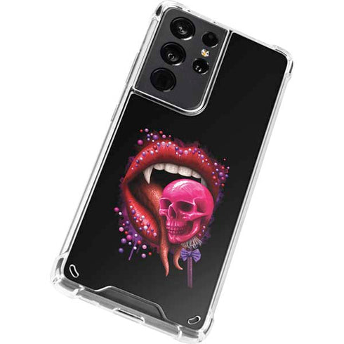 Vampire Skull Lollypop by Sarah Richter Galaxy S21 Ultra 5G Clear Case