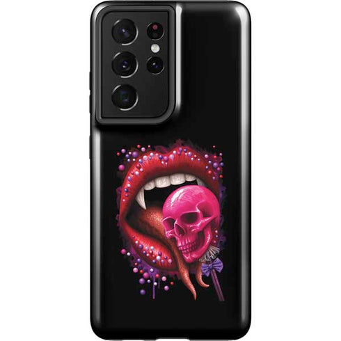 Vampire Skull Lollypop by Sarah Richter Galaxy S21 Ultra 5G Pro Case