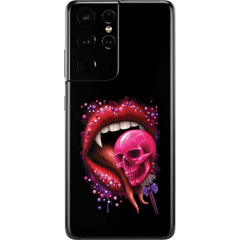 Vampire Skull Lollypop by Sarah Richter Galaxy S21 Ultra 5G Skin