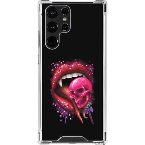 Vampire Skull Lollypop by Sarah Richter Galaxy S22 Ultra Clear Case