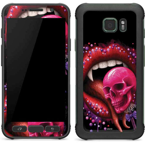 Vampire Skull Lollypop by Sarah Richter Galaxy S7 Active Skin