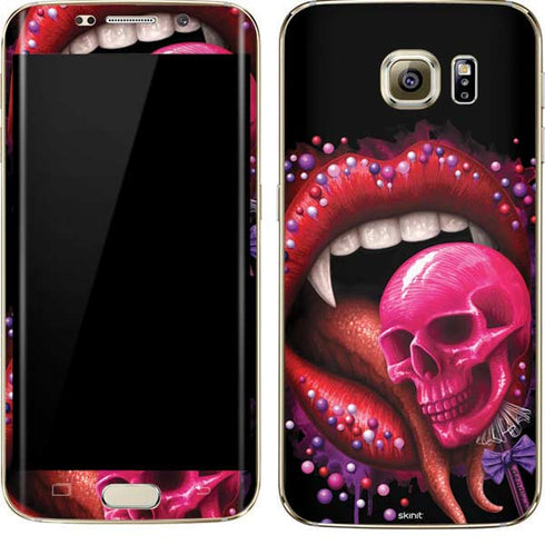 Vampire Skull Lollypop by Sarah Richter Galaxy S7 Edge Skin