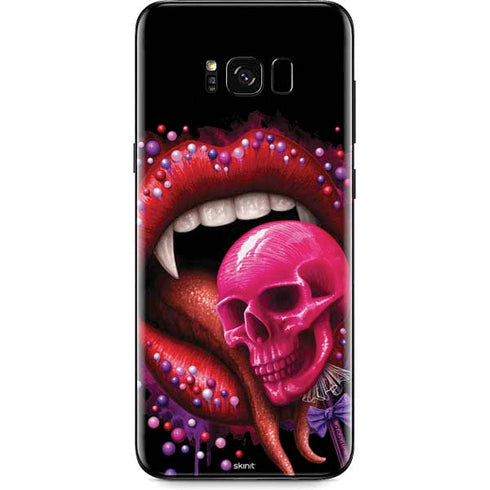 Vampire Skull Lollypop by Sarah Richter Galaxy S8 Skin