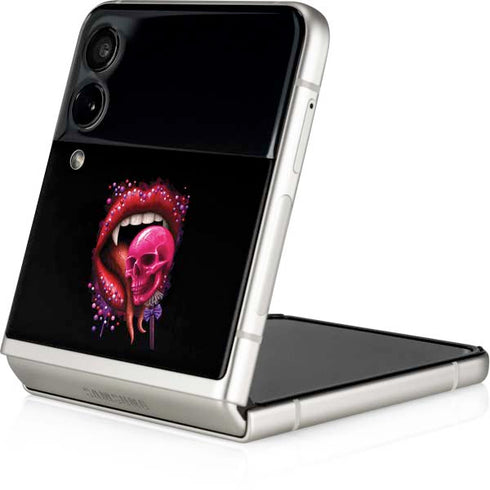Vampire Skull Lollypop by Sarah Richter Galaxy Z Flip3 5G Skin