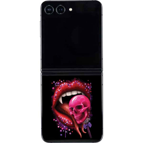 Vampire Skull Lollypop by Sarah Richter Galaxy Z Flip5 5G Skin