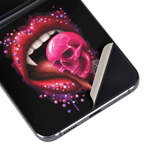 Vampire Skull Lollypop by Sarah Richter Galaxy Z Flip5 5G Skin