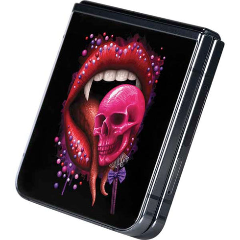 Vampire Skull Lollypop by Sarah Richter Galaxy Z Flip5 5G Skin