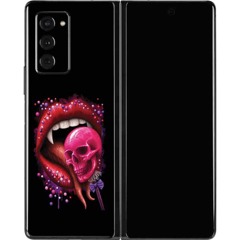Vampire Skull Lollypop by Sarah Richter Galaxy Z Fold2 5G Skin